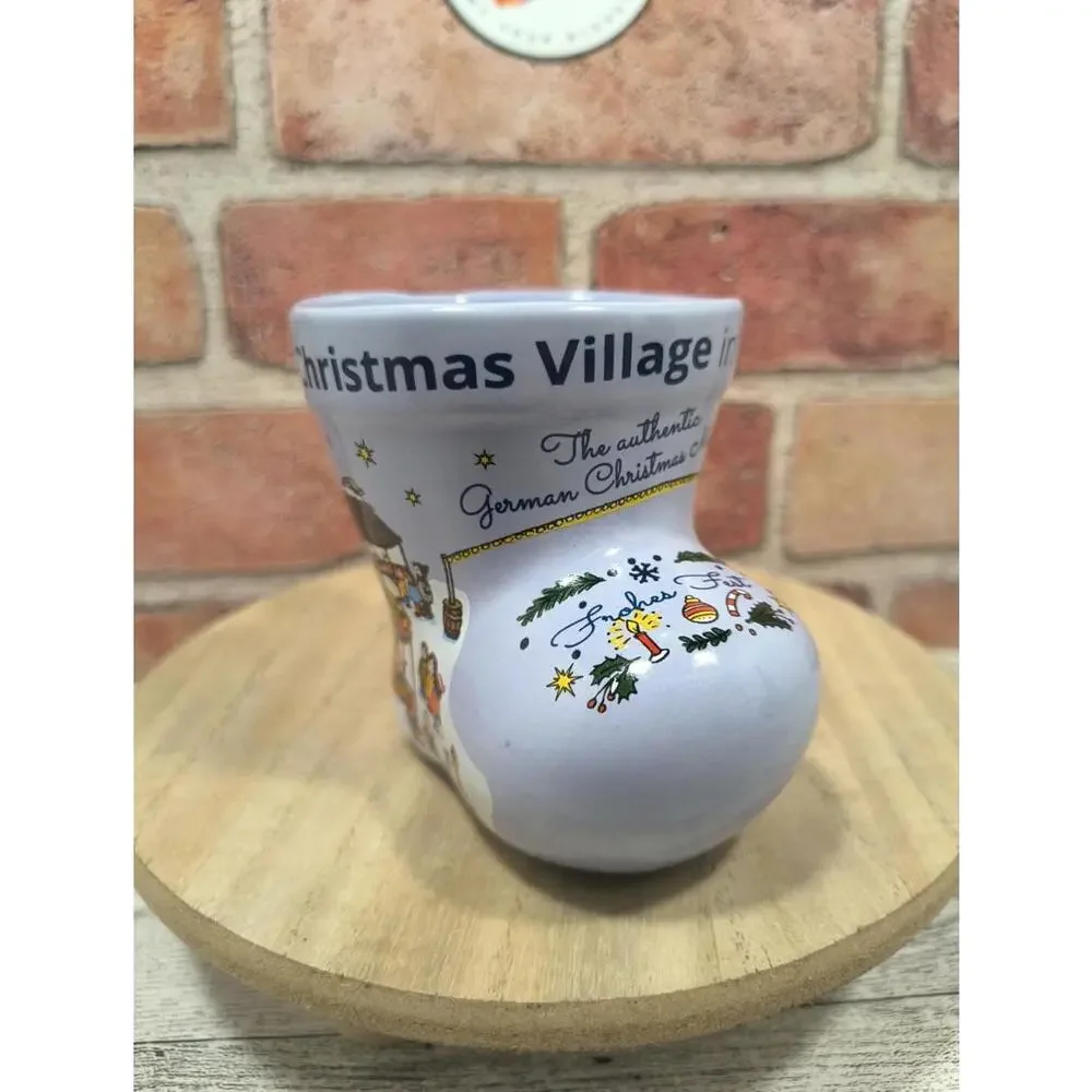 Christmas Village Baltimore Boot Souvenir Mug Lavender Glühwein German Market